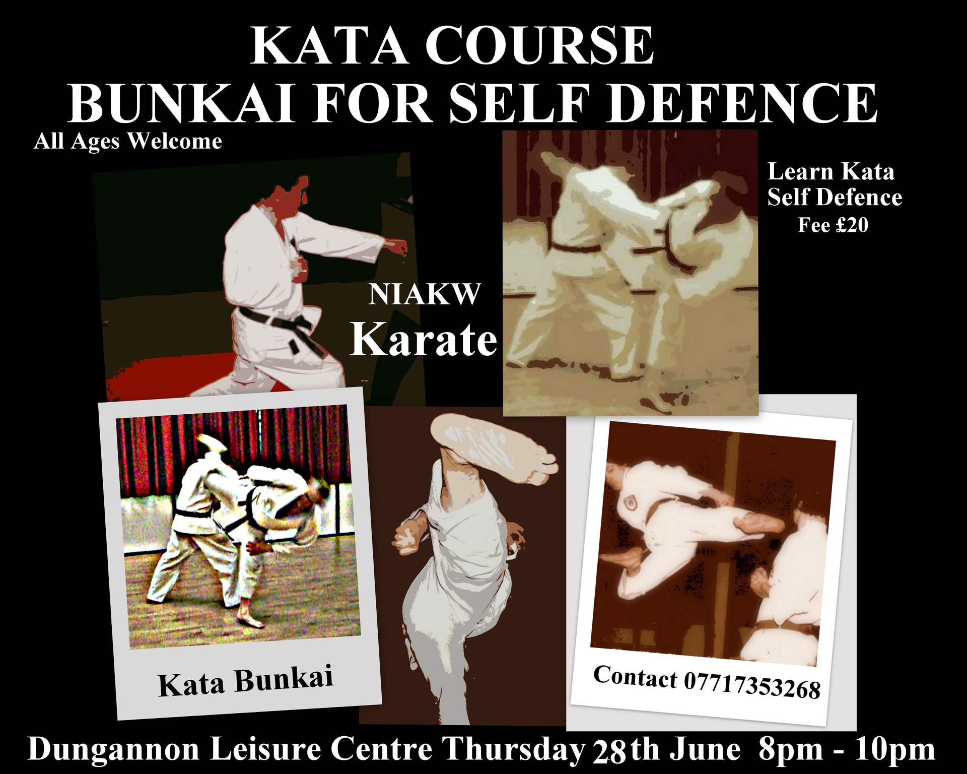 Kata Course Bunkai for Self-Defence Thursday 28th June 2018
